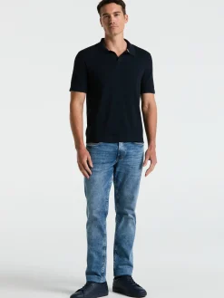 Tech Knit Open Collar Sweater Polo