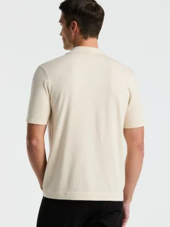 Tech Knit Open Collar Sweater Polo