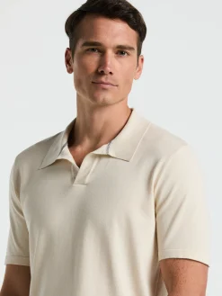 Tech Knit Open Collar Sweater Polo