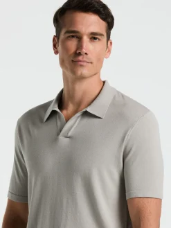 Tech Knit Open Collar Sweater Polo