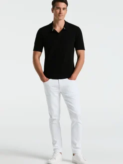 Tech Knit Open Collar Sweater Polo