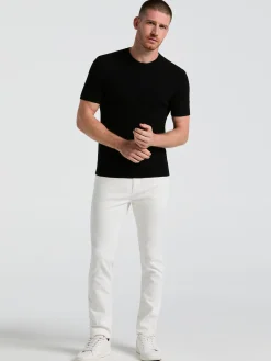 Tech Knit Striped Crew Neck Shirt