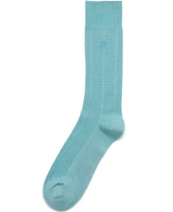 Textured Stitch Logo Socks